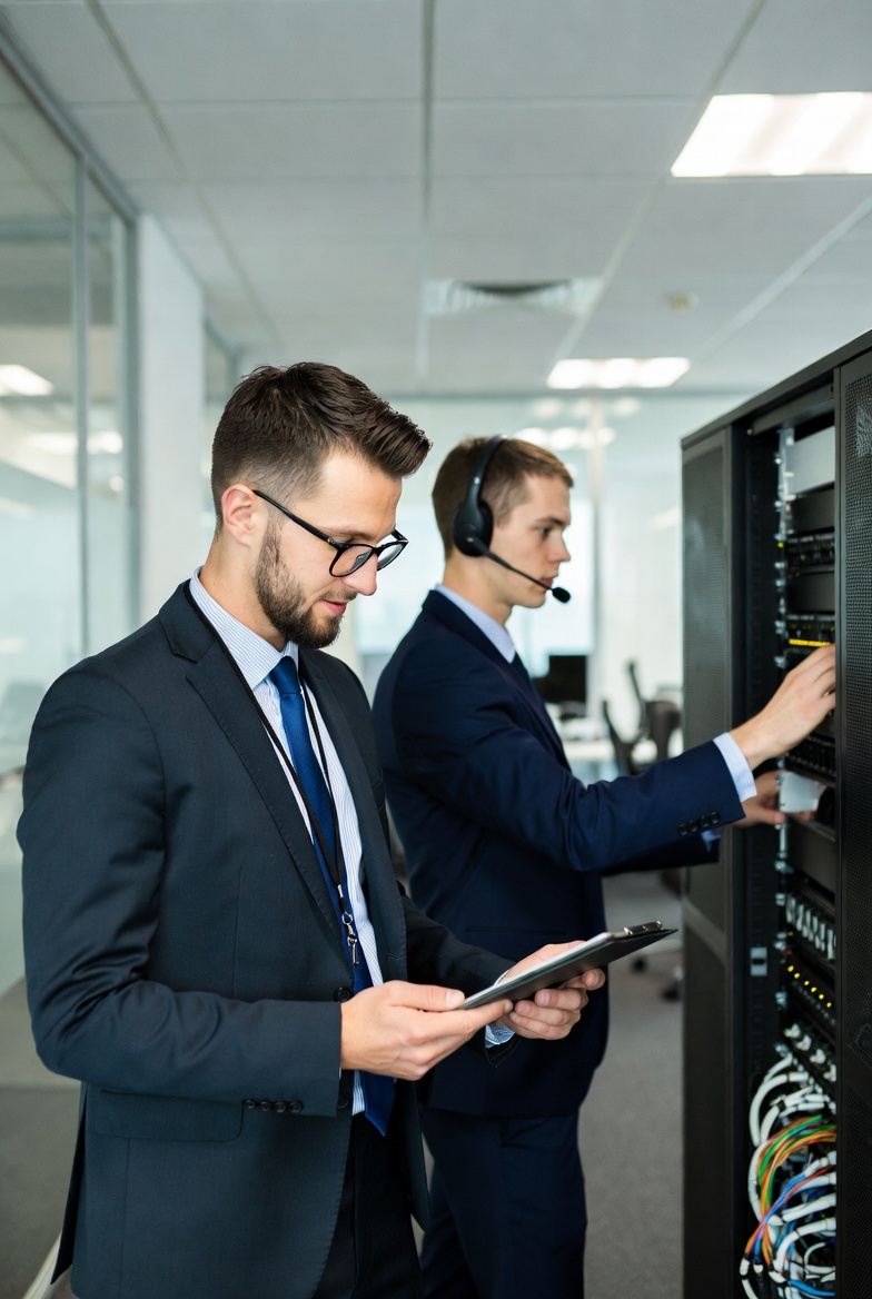 IT technician providing secure remote it support for small business owner in Edmonton